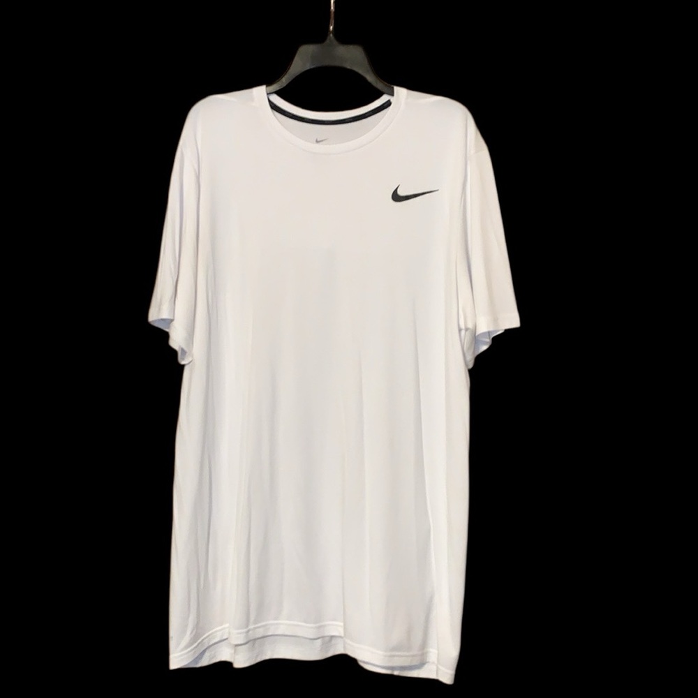 Nike Dri fit performance white short sleeve tee shirt
